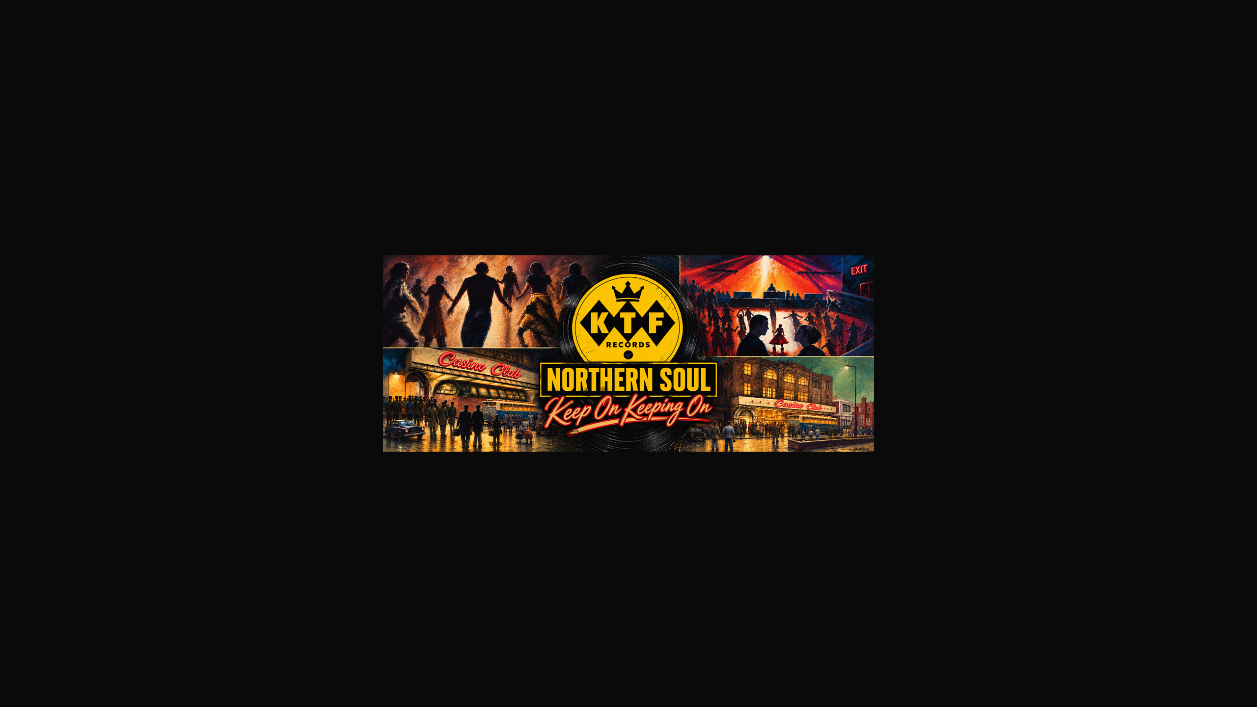 KTF Records Northern Soul channel banner, celebrating the music and dancefloor spirit of the Casino Club